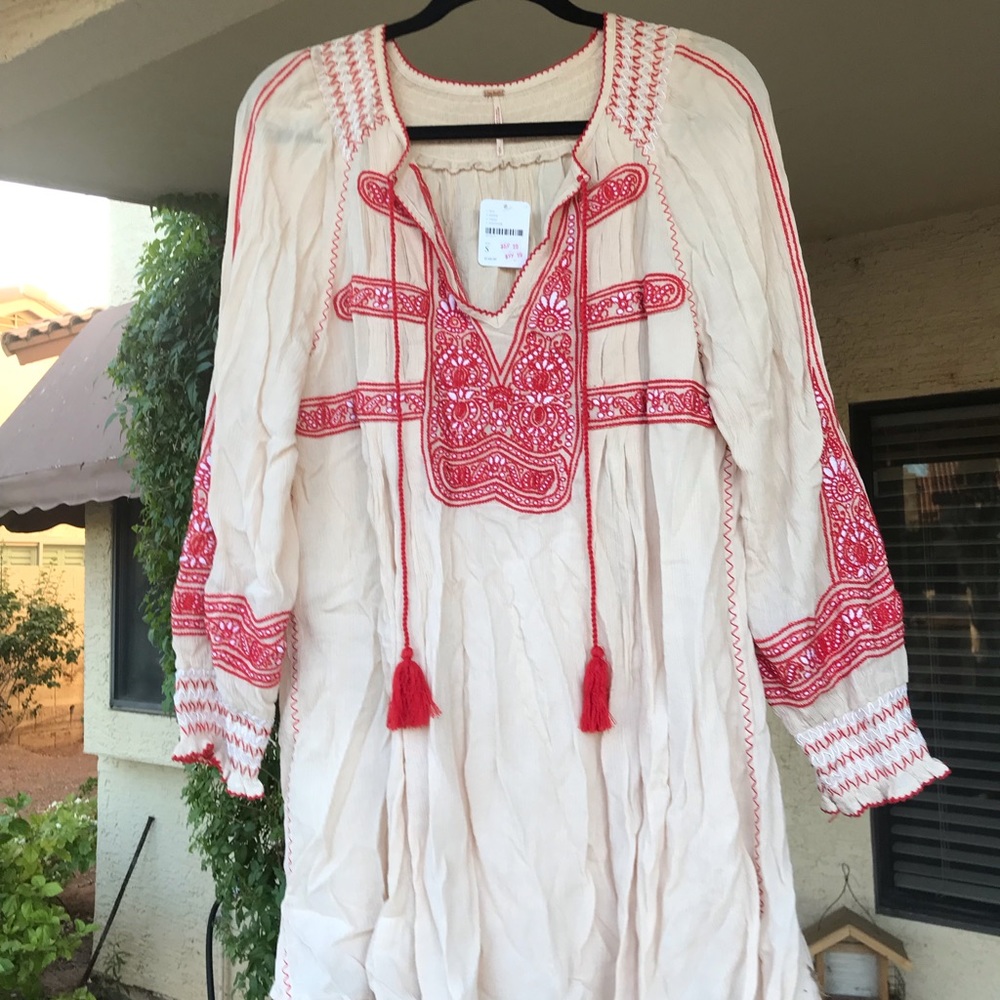 Free People embroidered dress